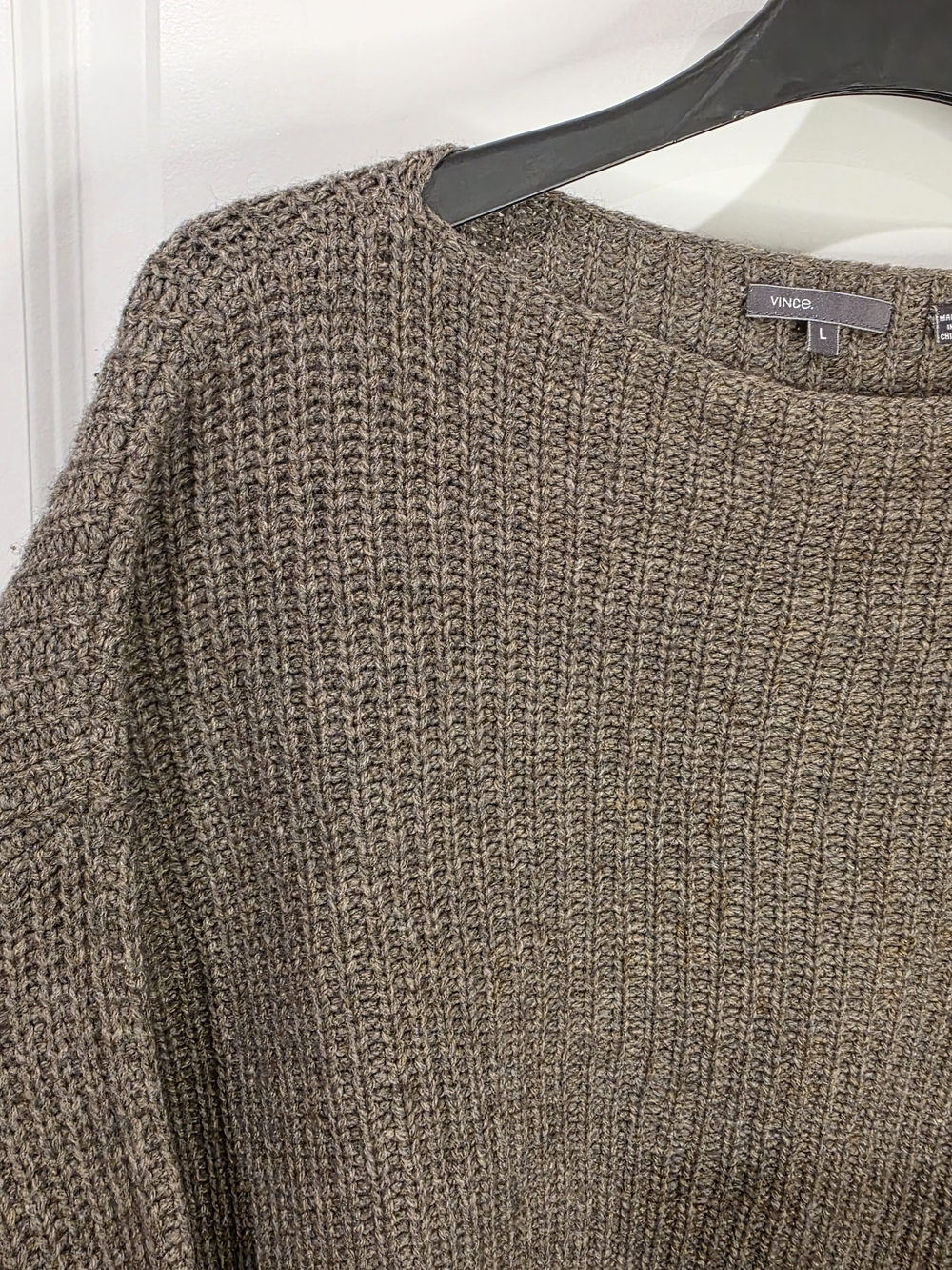 Vince Ribbed Boat-Neck Sweater 50% yak/50% wool - Picture 3 of 5
